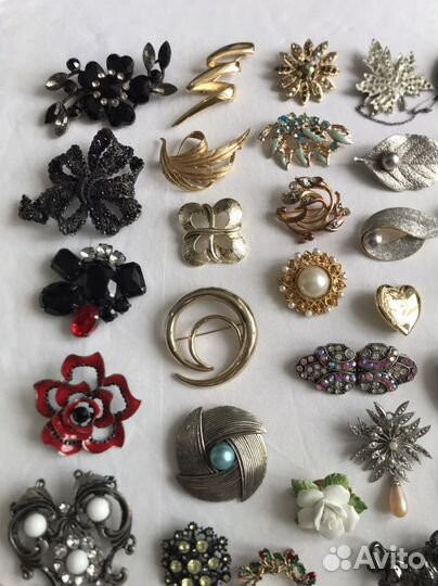 Броши винтаж Австрия, Чехия, Англия, СССР
