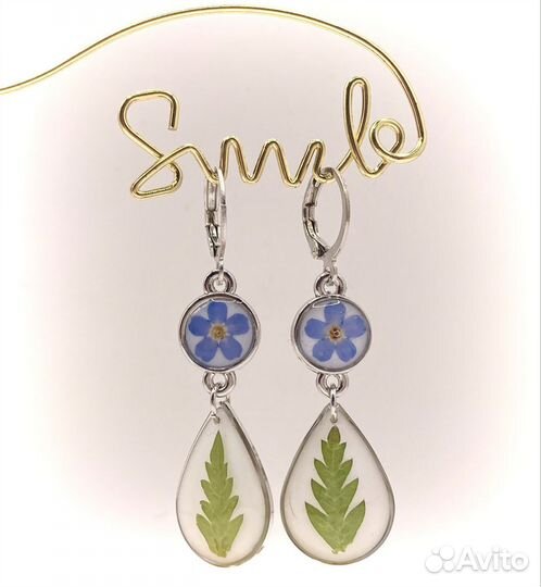 Серьги из эпоксидной смолы