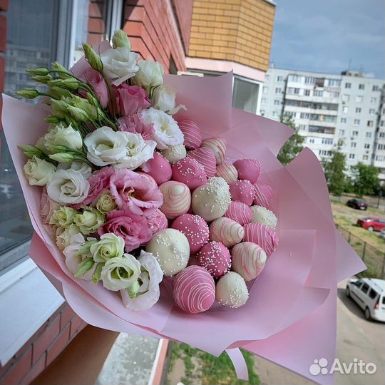 Букет из клубники в шоколаде