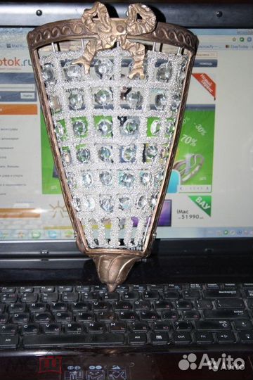 Вышлю винтаж плафон бра египет ручная работа