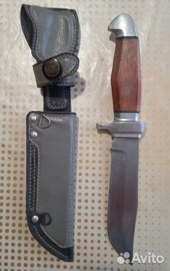 Нож охотничий ручной работы в ножнах