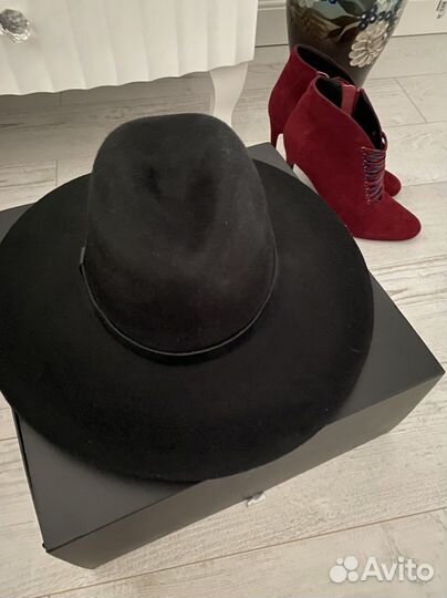 Шляпа фетровая&Митенки