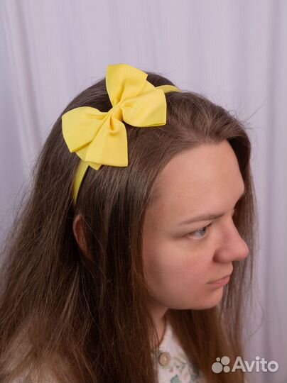 Ободок с бантом