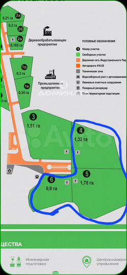 Участок 3,8 га (промназначения)