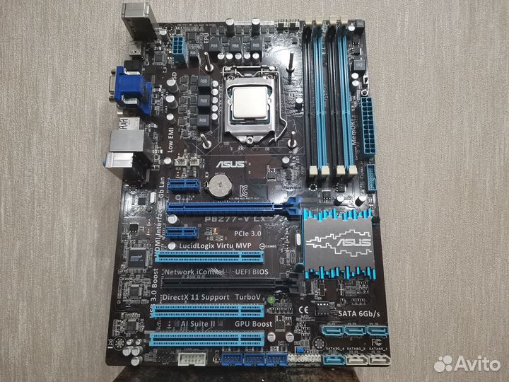 Комплект мп Asus P8Z77-V LX, Intel I5-3570, 16 Gb