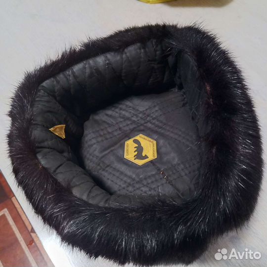 Мужская шапка, мех нутрия