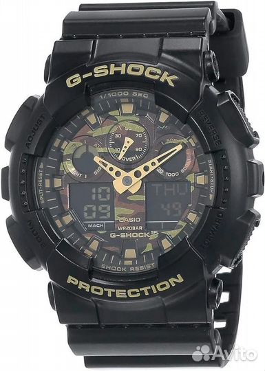 Casio GA-100CF-1A9 Men's G-Shock Ana-Digi Dive Wat