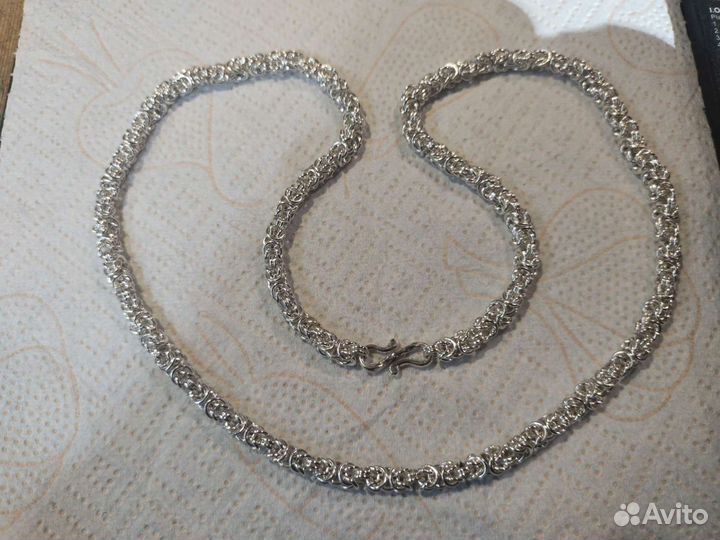 Цепочка византийское плете. Серебро