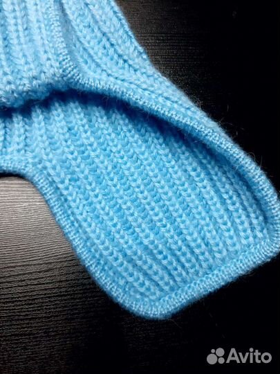 Шапка ушанка женская вязаная