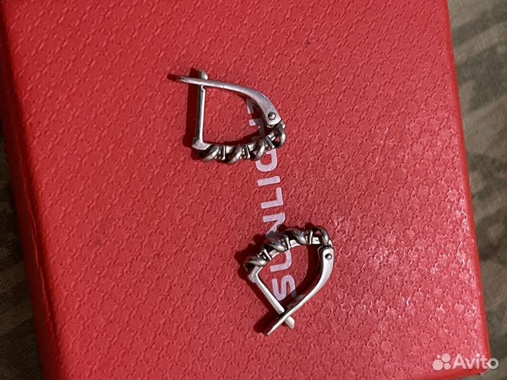 Серьги детские серебро