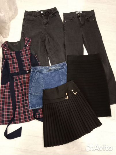 Вещи пакетом на девочку 140-152