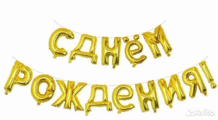 Воздушные шары с днём рождения