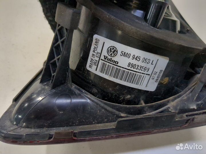 Фонарь крышки багажника Volkswagen Golf Plus, 2008