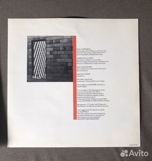 OMD - Architecture & Morality LP винил