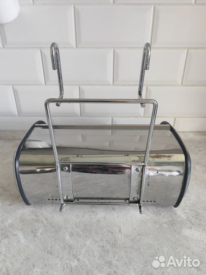 Хлебница металлическая б/у на рейлинг