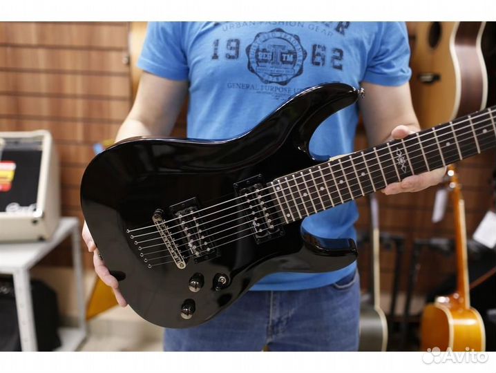 Schecter SGR C-7 BLK семиструнная электрогитара, ч
