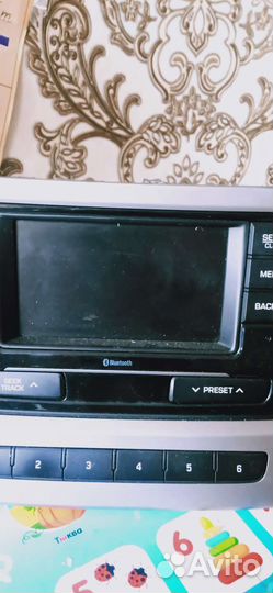 Штатный магнитофон хендай солярис2