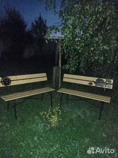 Скамейки садовые (2 шт.)