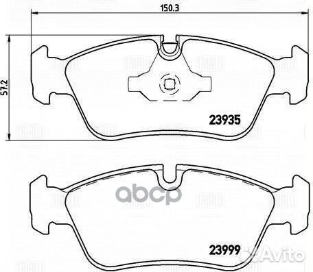 Колодки тормозные передние BMW 1 (E81/87) (04) /3