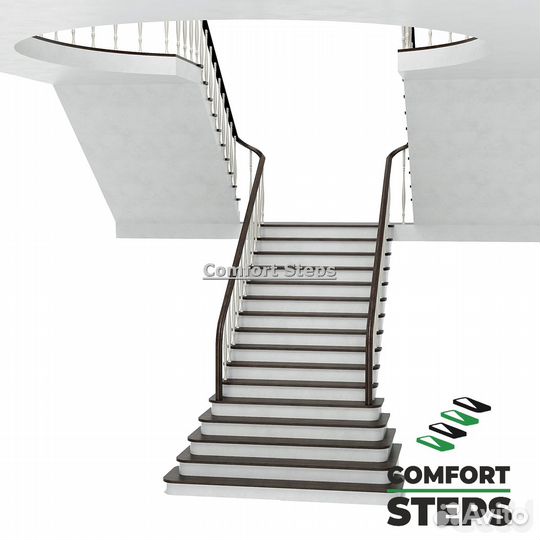 Бетонный каркас лестницы