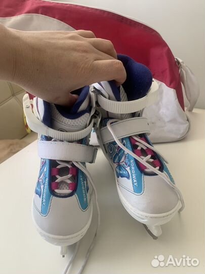 Коньки детские раздвижные 27 30