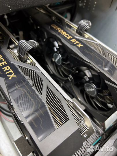 GPU сервер 2x RTX 4080 RAM 128 gb