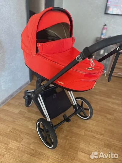 Коляска 2 в 1 Cybex Priam 4.0 Autumn Gold шассі ch