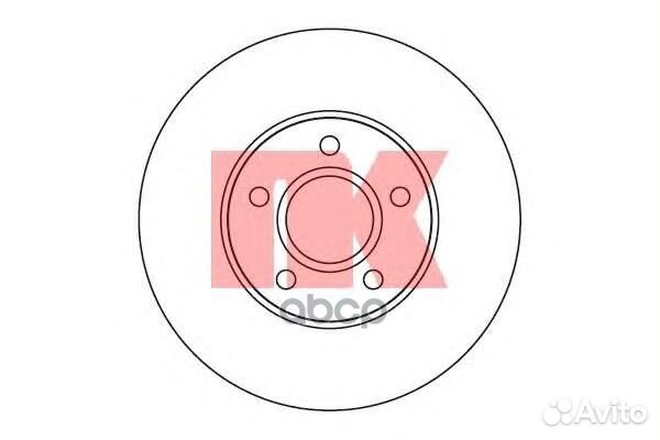 204848NK диск тормозной передний 15' wheel Vol