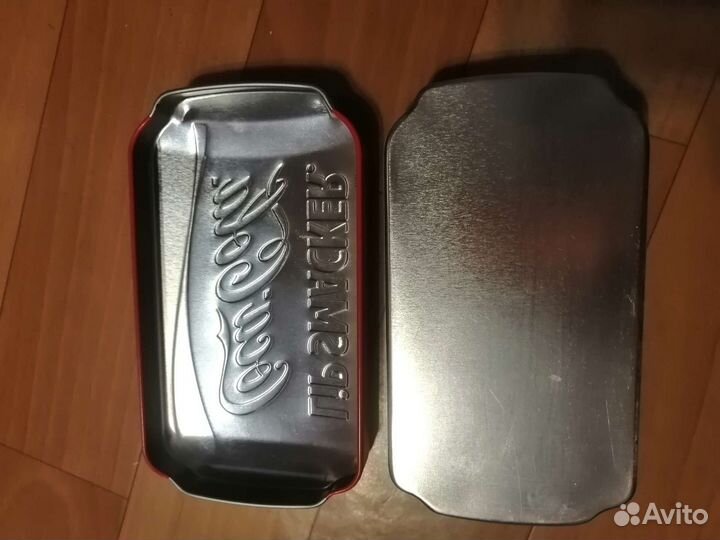 Коробочка жестяная кока кола и макдональдс