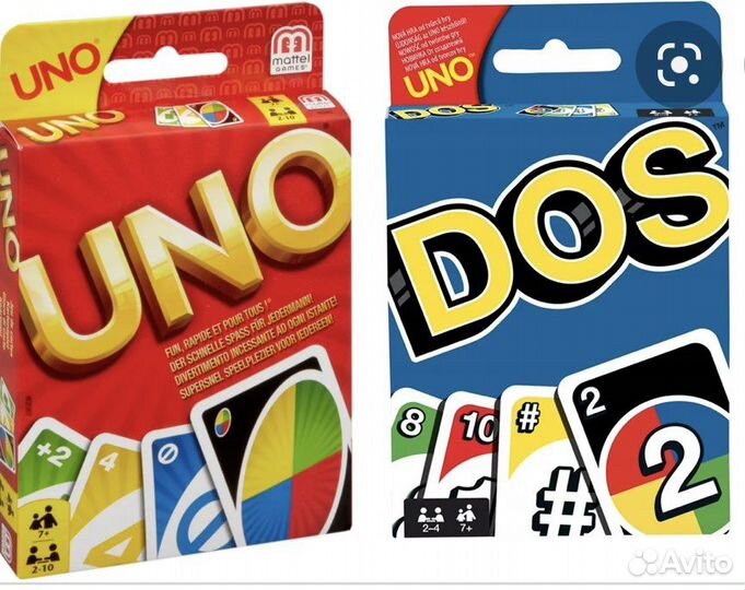 Uno настольная игра и Dos. Две игры