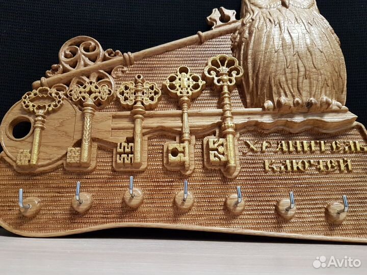Ключница настенная из дерева 