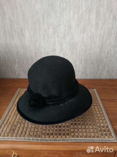 Шляпа женская черная