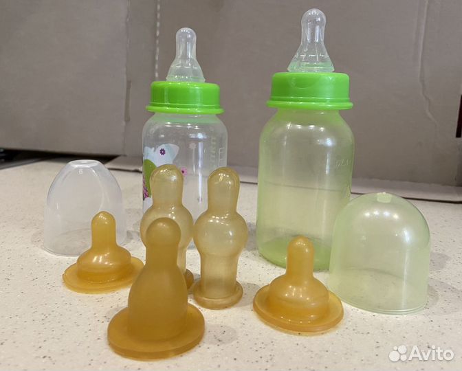 Детские бутылочки (Курносики), мерные бутылочки