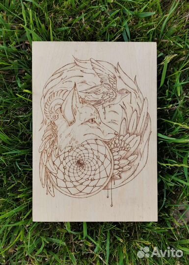 Выжигание по дереву (ручная работа)