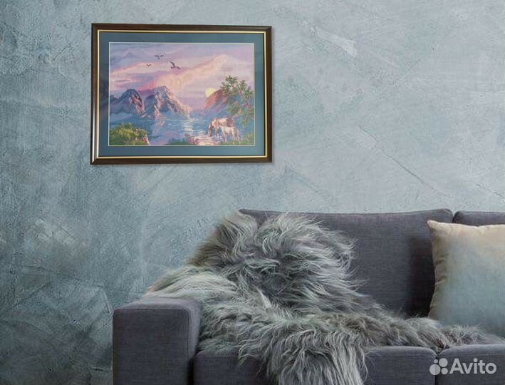 Картина вышитая крестом 