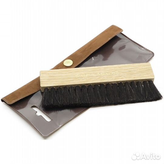 Simply Analog Vinyl Record Brush Natural Wood