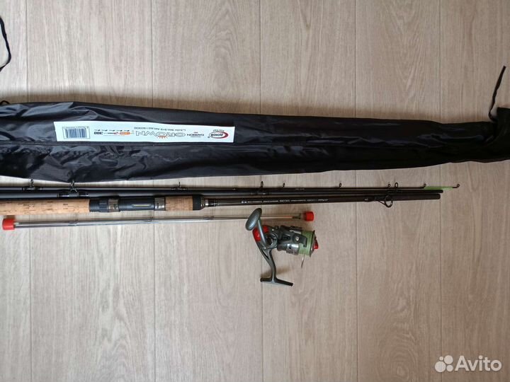 Фидерное удилище с катушкой