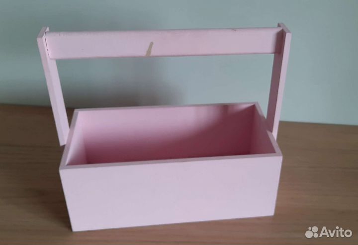 Деревянный ящик для цветов, декор