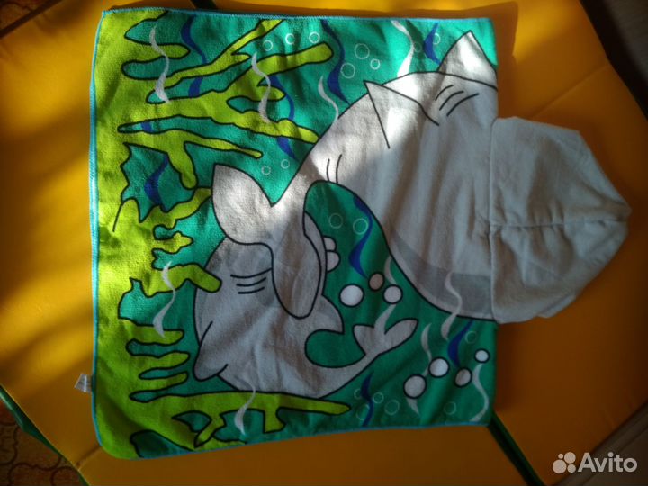 Махровая накидка халат 