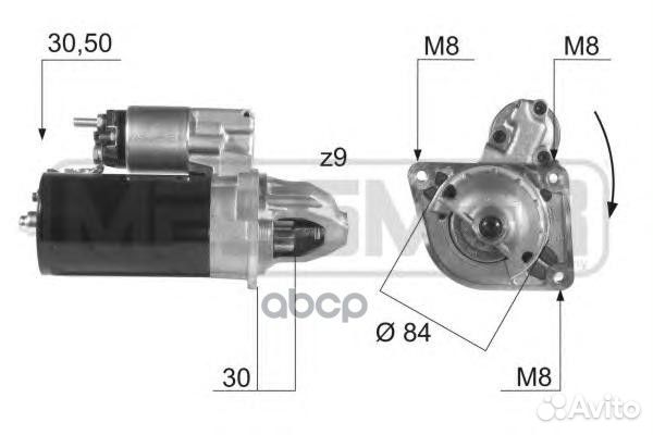 Стартер Iveco Daily II, III, IV, Ren Mascott 15
