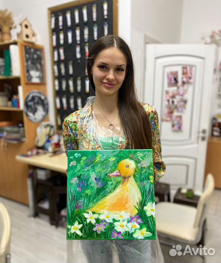 Няня для ребенка, учитель рисования