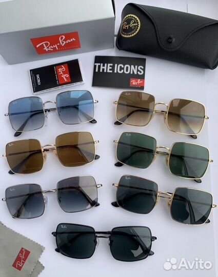 Очки ray ban square черные