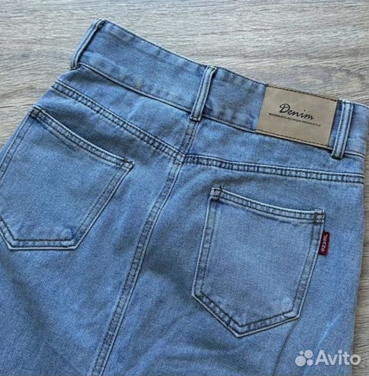 Джинсовая юбка длинная