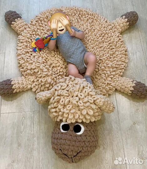 Детский коврик из пряжи (на заказ)