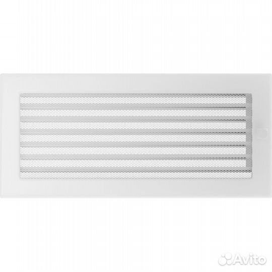 Решетка 17/37 (152 мм х 351 мм), белая c жалюзи