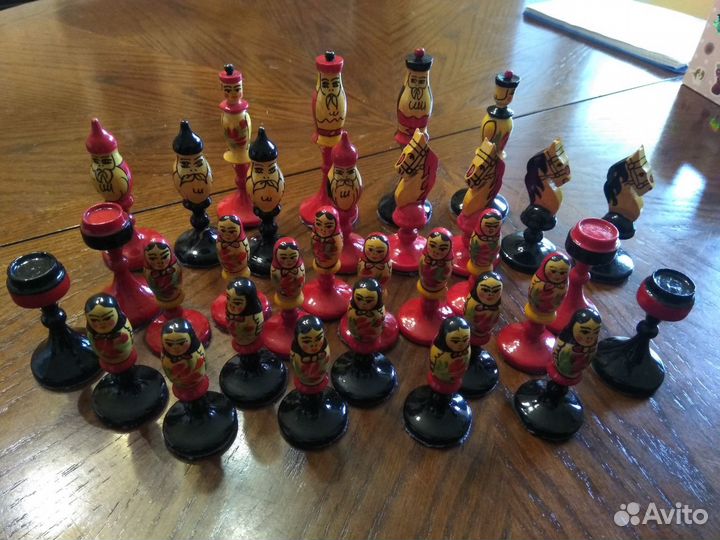 Шахматы сувенирные матрёшка 1977 год