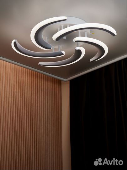 Люстра светодиодная потолочная 5 ламп