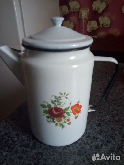 Чайник эмалированный СССР