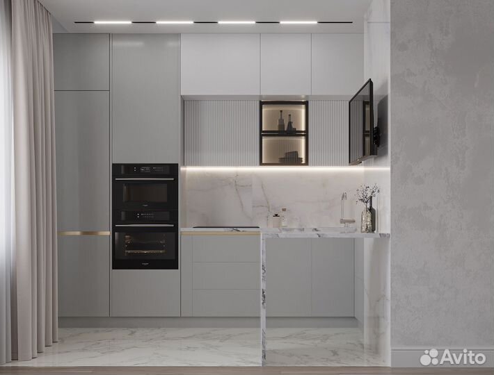 Кухни на заказ индивидуальный замер