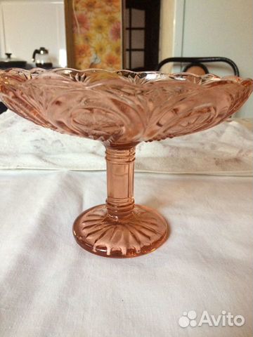 Посуда из цветного стекла времен СССР